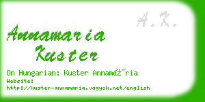 annamaria kuster business card